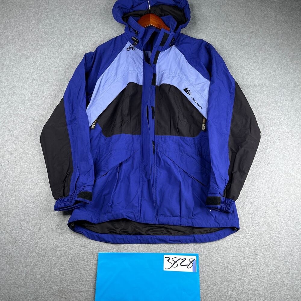 REI Elements Outdoor Jacket Womens Small Purple Full Zip Hooded Ladies